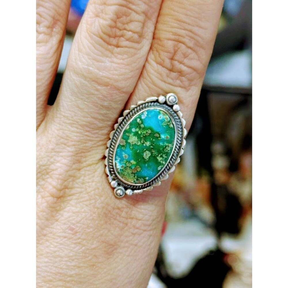 Brand New Sonoran Gold Turquoise .925 Sterling Silver Bypass Ring Size 8.5